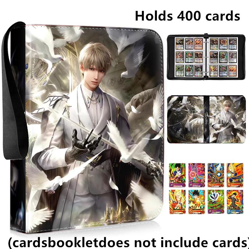 400/900pcs Love and Deep Space Card Album Book Folder 4/9 Card Slots Collections Zipper Double Pocket Card Binder Holder
