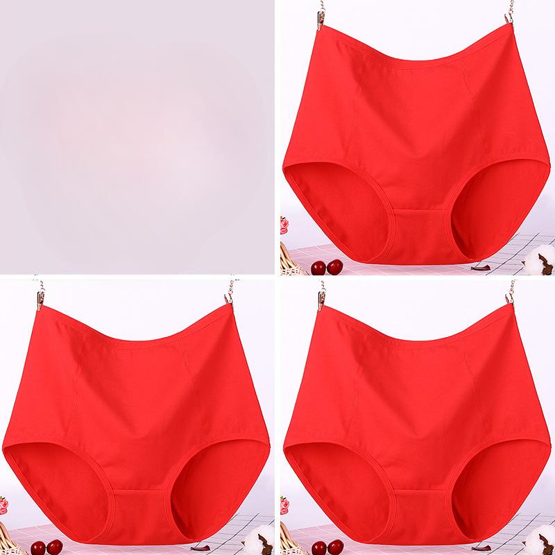 New Cotton High Waisted Triangle Briefs for Plus Size Women