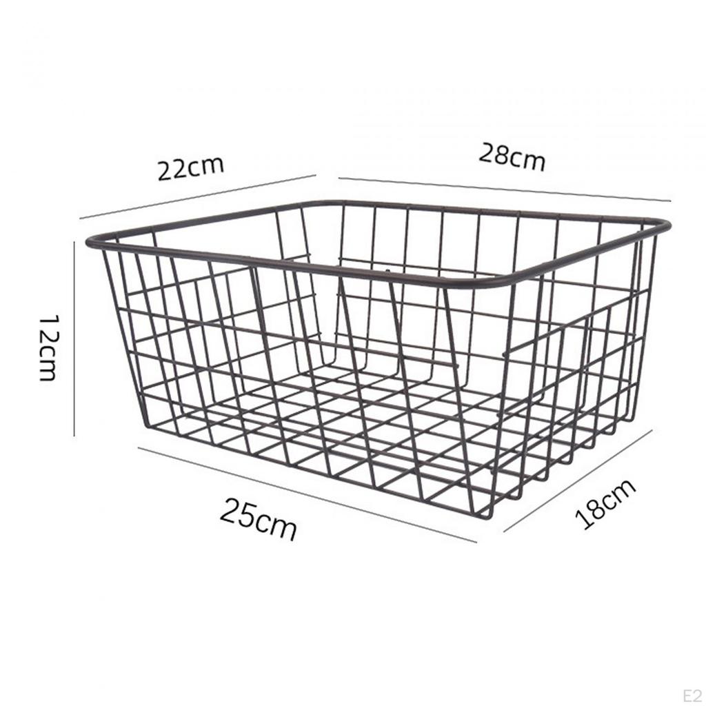 Drahtkorb für die Küche, Haushalts-Kühlschrankbehälter für die Speisekammer, Garage