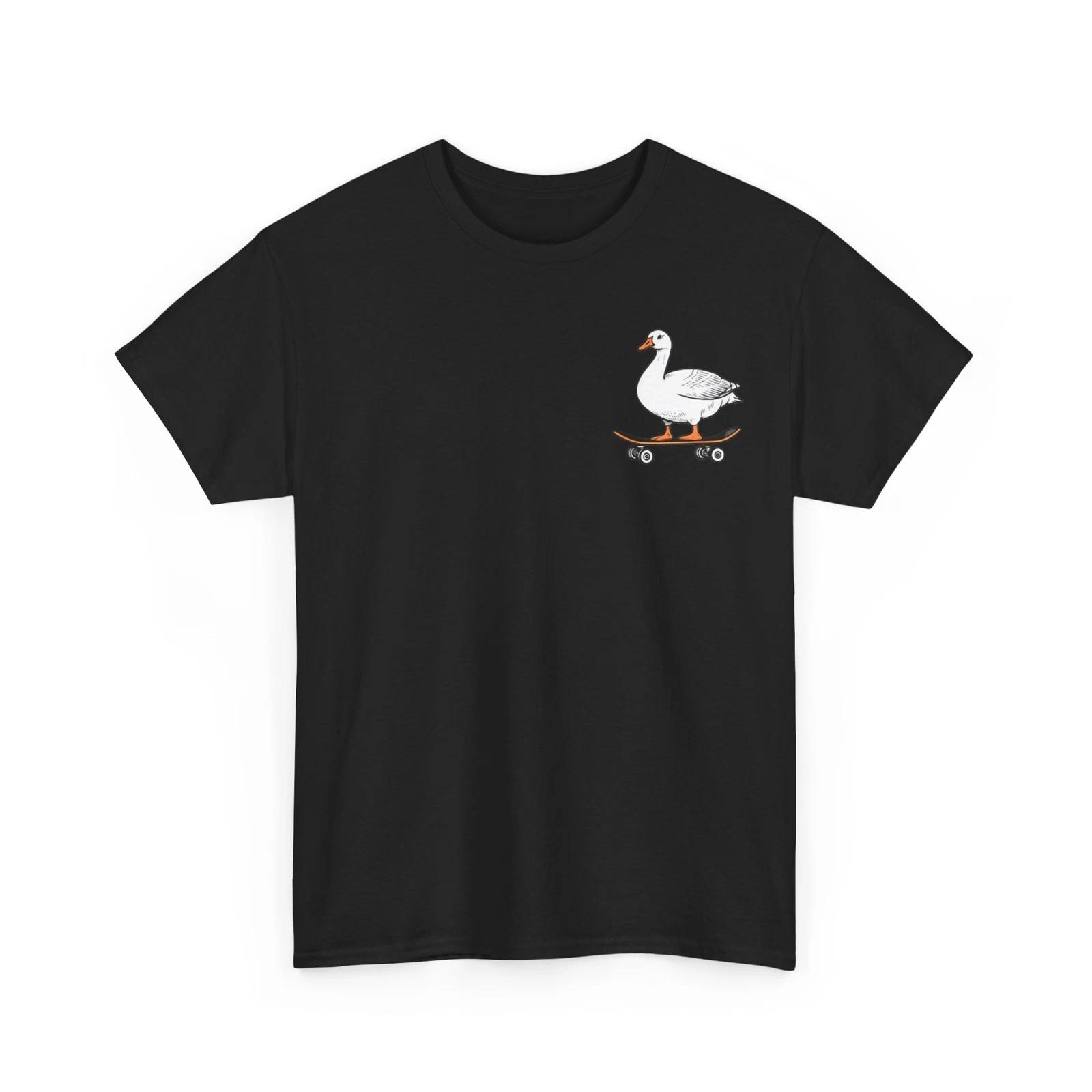 Goose On Skateboard T shirt, Goose Animals Lovers Skater Funny Shirt S