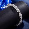 Fashion Plated Silver Dragon Head Bracelet