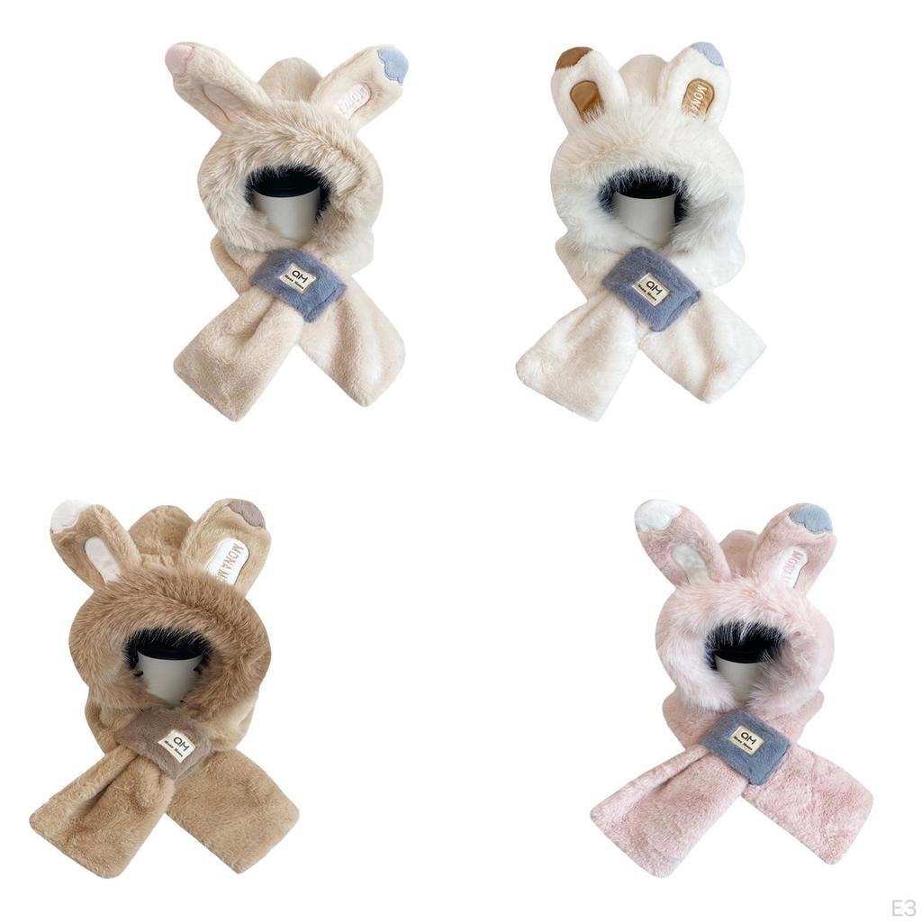 Winter Hat Scarf Adorable Beanie Headgear Windproof Comfortable Costume Hats