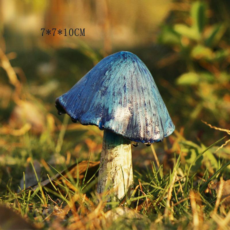 Artificial Mushroom Ornaments, Outdoor Garden Micro Landscape Decor for Potted Plants
