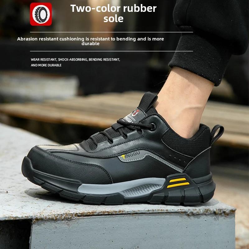 New Fashion  Genuine Leather Insulation 10KV Work Safety Shoes Indestructible Multifunctional Sneakers Waterproof Male Boots