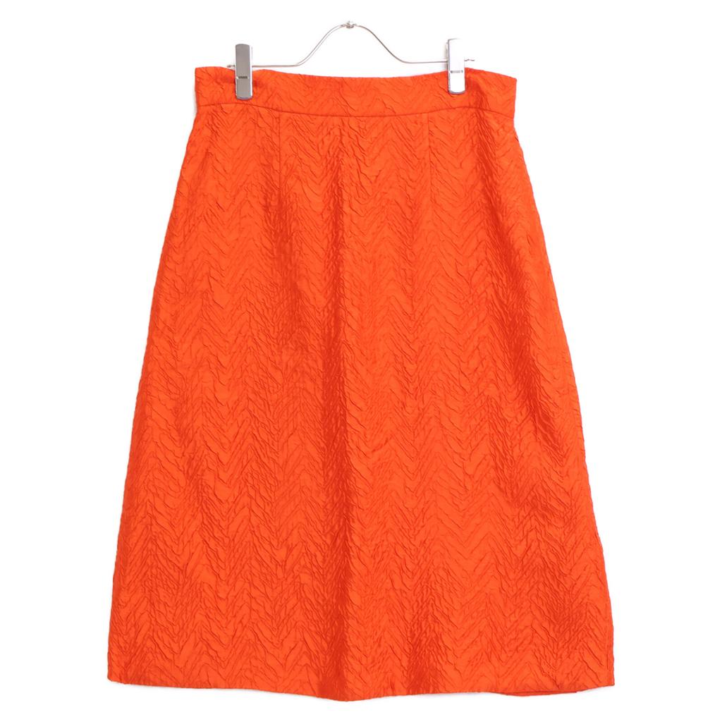 Marni Orange Embossed Cupra Skirt Skirt 42 OrangeUsed
