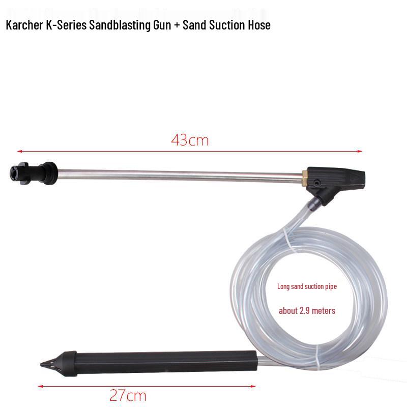 Ultra-High Pressure Sandblasting Gun for Rust, Paint, and Dirt Removal - Car Wash and Surface Cleaning