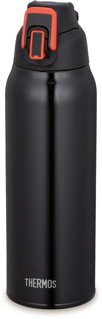 Thermos Vacuum Insulated Sports Bottle, 1L, Black Valencia, Keeps Drinks Cold Only, FHT-1002F BKV