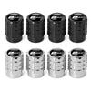 4PC Aluminium Car Tire Valve Stems Cap Gear-Shaped-Valve For Volkswagen TSI TDI R32 MK4 GTI Golf Polo Tiguan Passat Jetta Touran