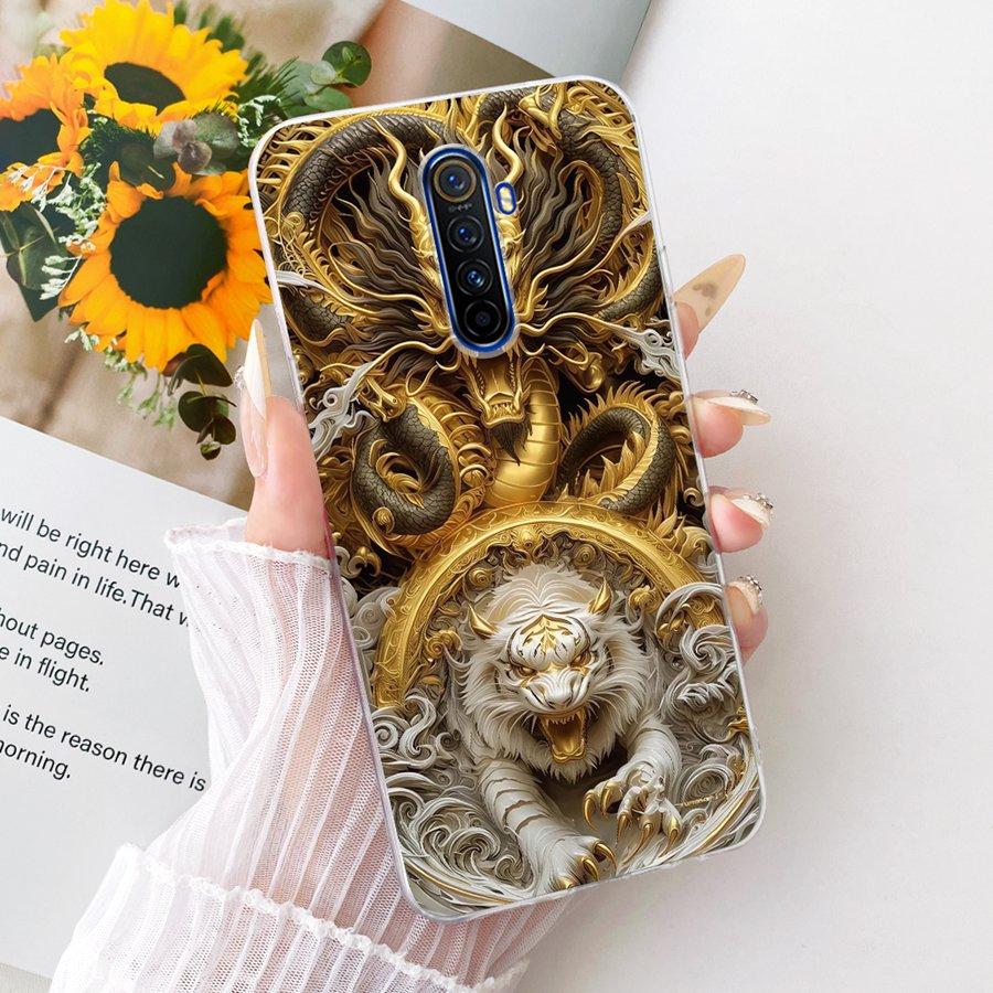For Realme X2 Pro Case Soft Silicone TPU Protective Butterfly Painted Phone Case For RealmeX2 X 2T X 2Pro Oppo K5 Cover Coque