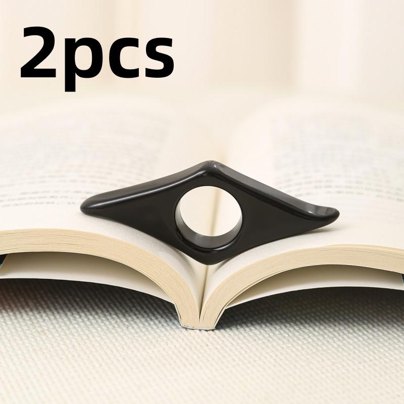 1/1pc Reading Acrylic Bookmark Portable Thumb Book Support Book Page Finger Support Holder Bookmarks Aids Student Book Spreader
