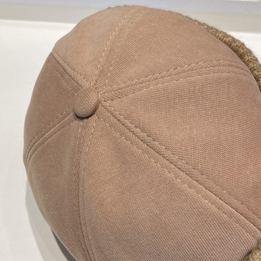 Solid Color Hip-hop Hat Adjustable Melon Skin Caps Casual Brimless Hat  Autumn Winter