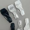 New Arrivals Open Run Women Slim Strap Chori Mid Heel Travel Style Leather Mule