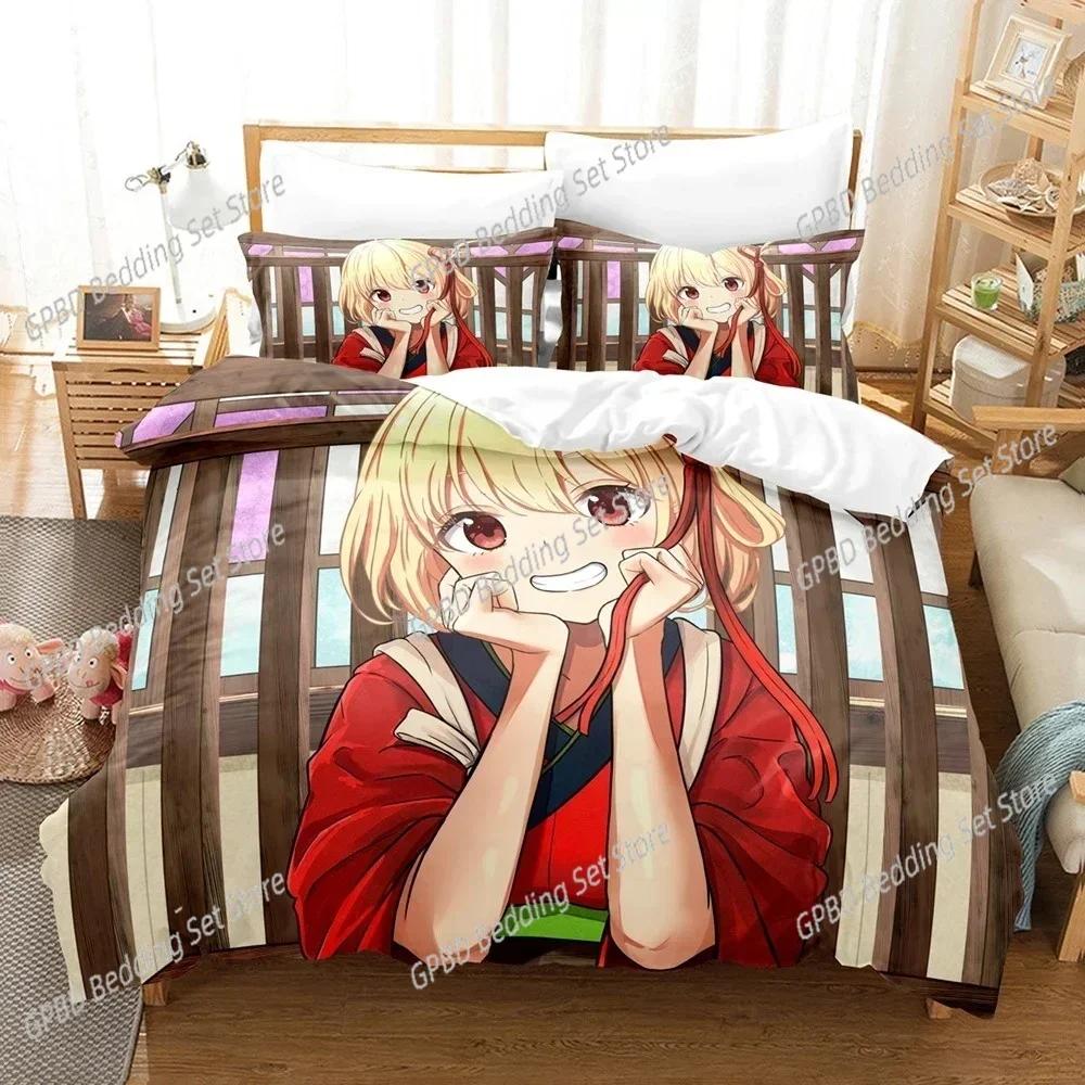 Anime Lycoris Recoil 3D NEW Duvet Cover Pillowcase Bedding Set Adult Boy Girl Bedroom Decoration Children Single Double Large