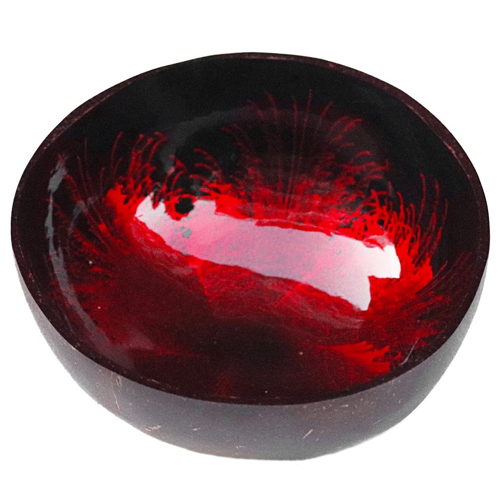 Natural Superior Coconut Bowl Splash Ink Coconut Shell Candy Storage Bowl Container Desk Ornament Creative Handicraft Decoration