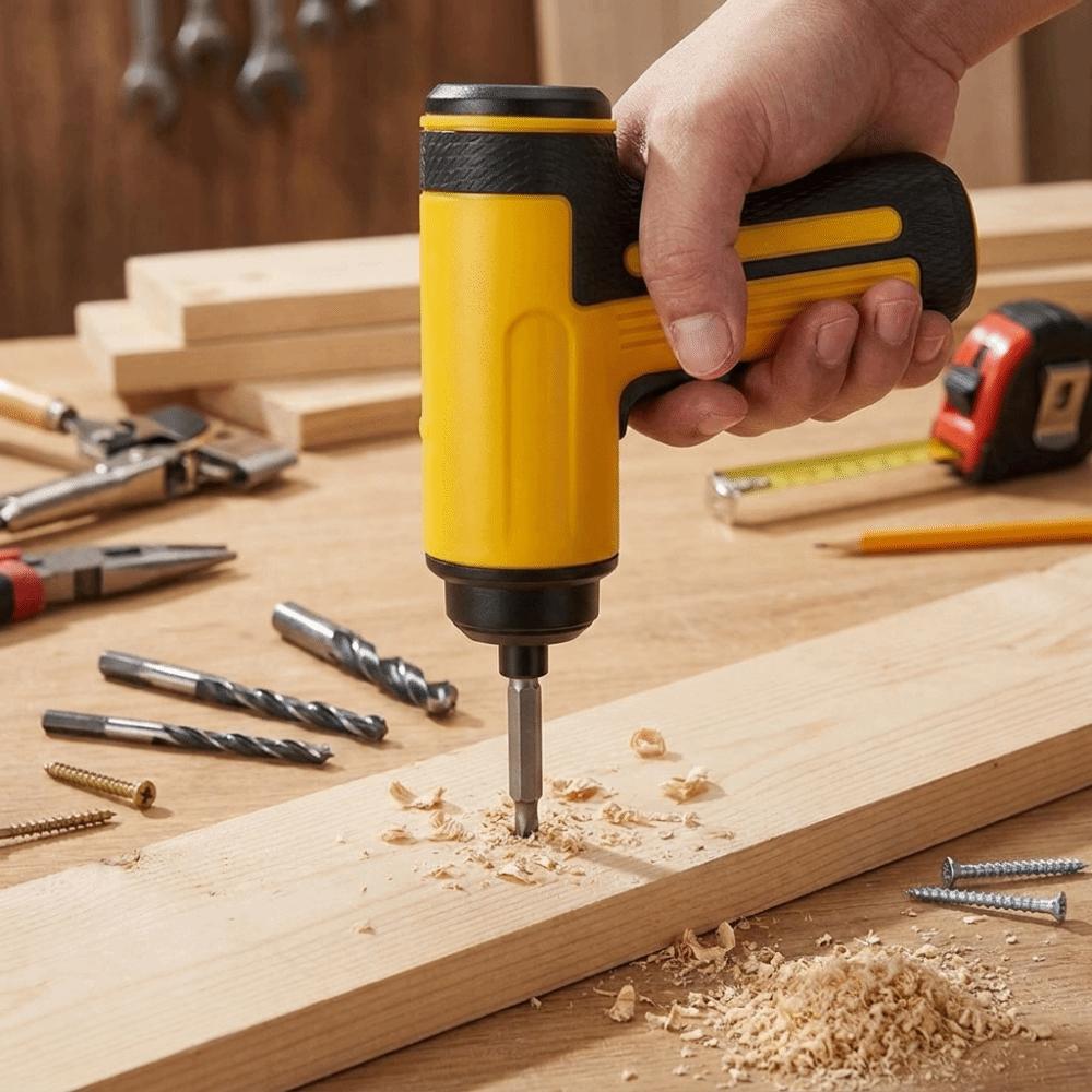 Lightweight Build Electric Screwdriver Drill Set Multi-function Screwdriver  Daily Repair