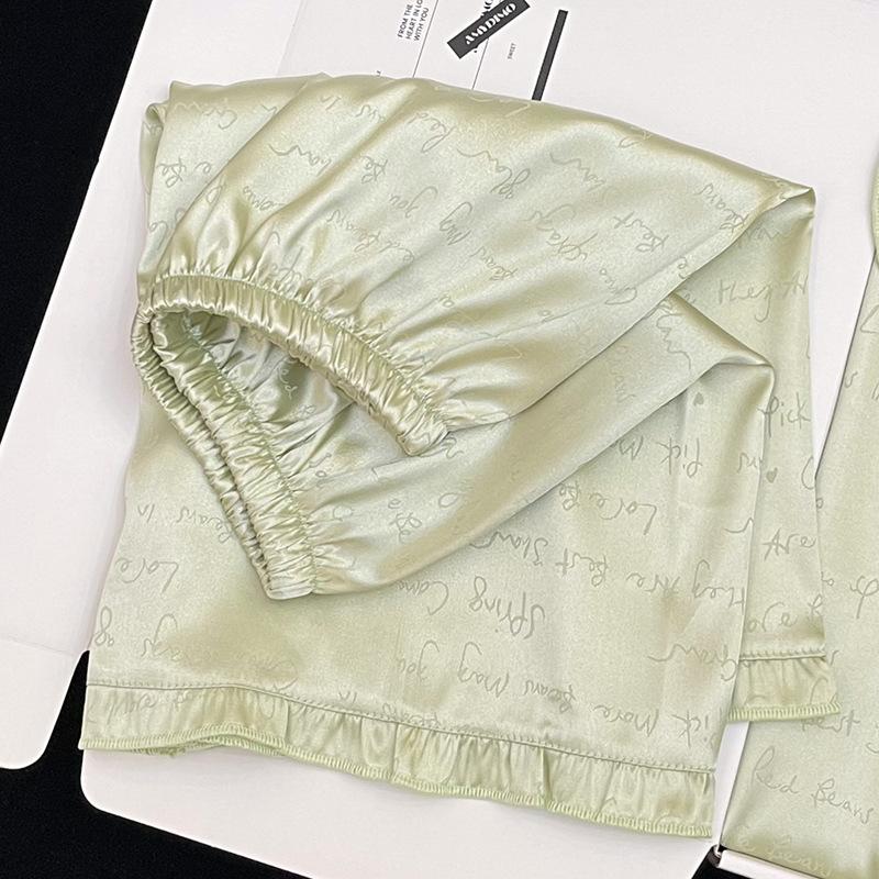 Wind Ice Silk Pajamas Women'S Summer Suit Student Short-Sleeved Shorts Loungewear Can Be Worn Outside