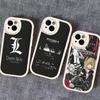 D-Death Note Leather Phone Case For IPhone 16 15 14 17 Pro Max 11 12 Mini Plus Soft Shell