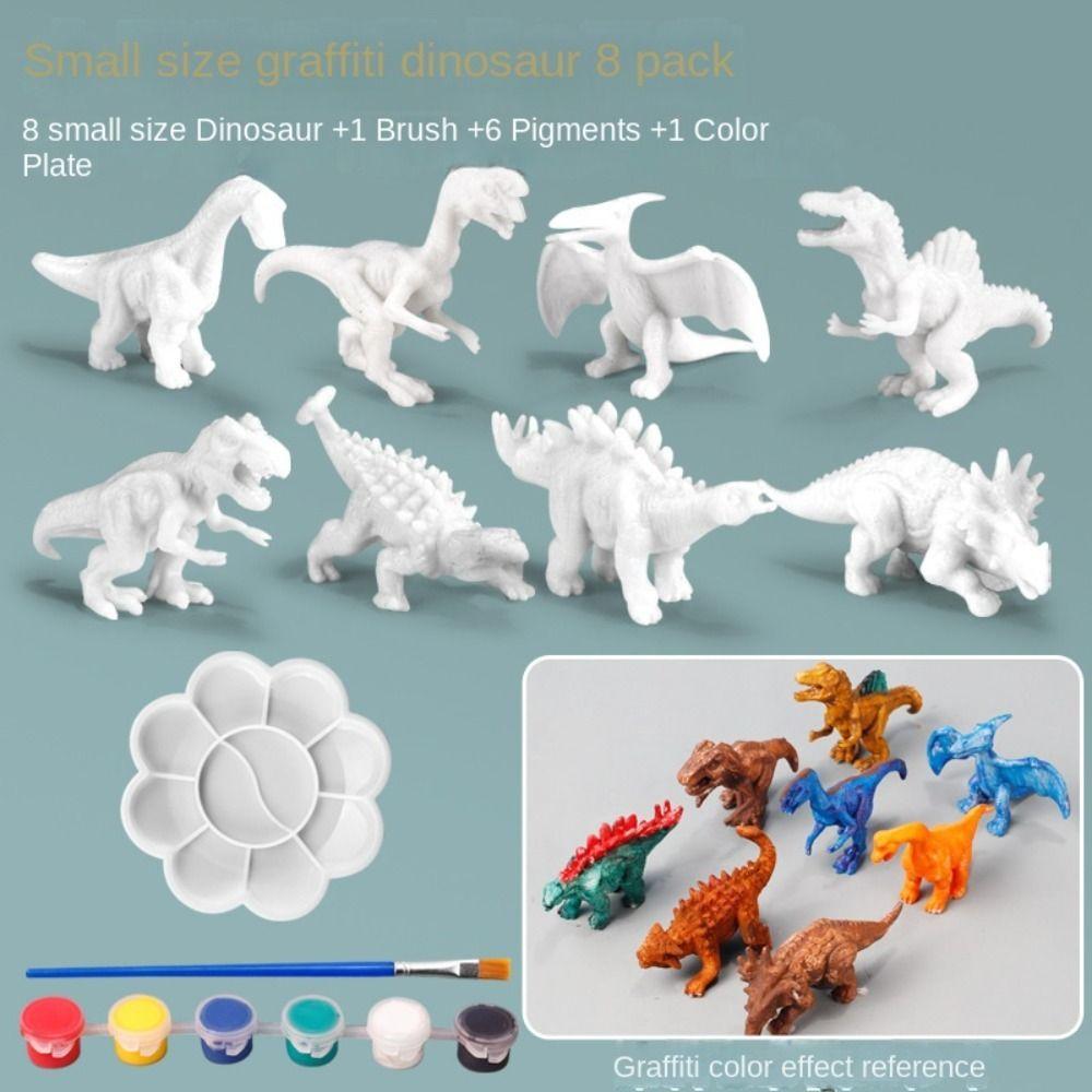 DIY Painting DIY Painting Animal Dinosaur Doll Hand-made Graffiti Dinosaur  Art Supplies
