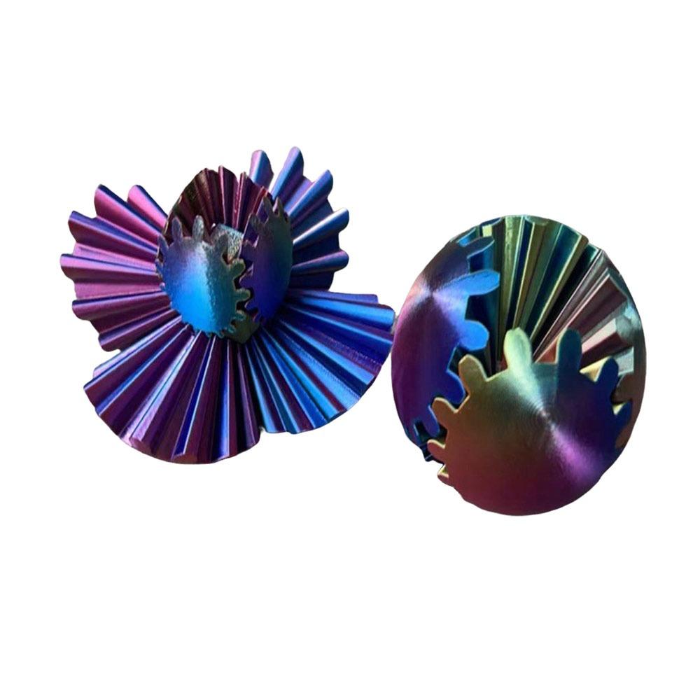 Fidget Toys 3D Printed Gear Ball Anxiety Relaxing Stress Ball New Spin Ball  for Adults Kids Gifts