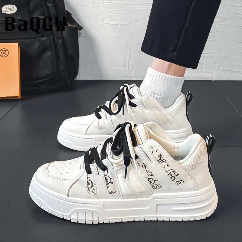 Модные дизайнерские полосатые кроссовки в корейском стиле с толстыми подошвами для мужчин — фото 3