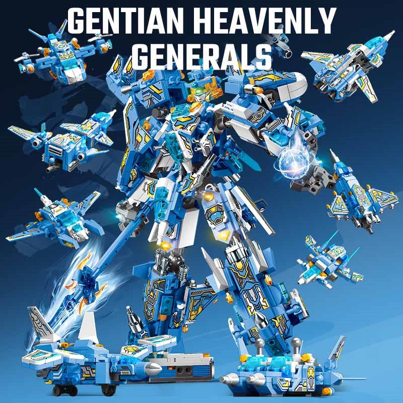 Non-Toxic Sembo Transforming Mech Robot Assemblage Building Blocks Kits Moc Tank Helicopter Fighter Battleship Models Kids Toys Children Gifts