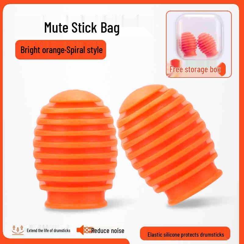 5A Drum Sticks with Silicone Mute Covers for Noise Reduction (2-Pack)