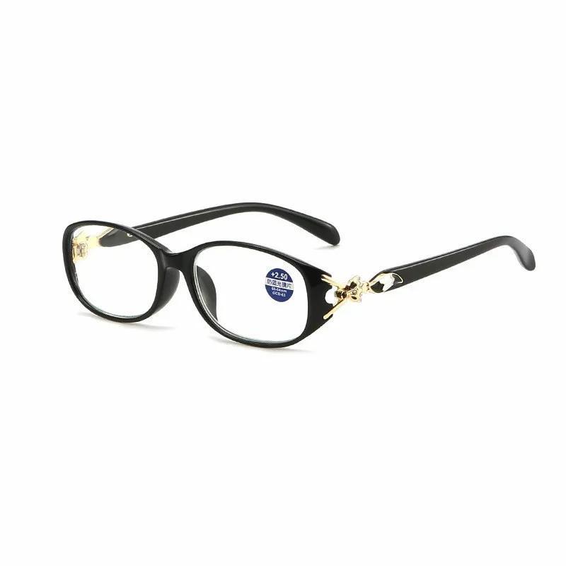 Women Fox Anti-Blue Reading Glasses Ladies Fashion Presbyopic Eyeglasses Computer Prescription Eyewear +1.0~+4.0