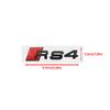 B Sport RS4 2016-2020 4Ring Car Logo Hood Front Grill Emblem Rear Trunk Badge Sticker RS4 Emblem Decal Decoration Accessories