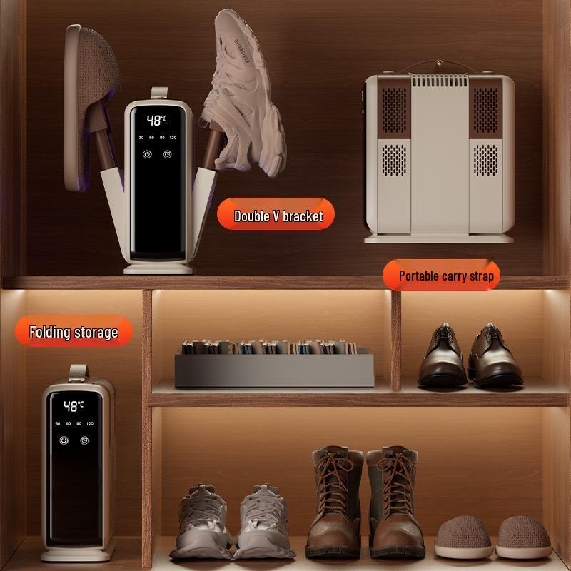 Shoe Dryer with Timer, Deodorization, Sterilization, Aromatherapy, and Warm Socks Feature