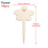 10PCS Eco-Friendly Bonsai Ornament Nursery Pots Wood Sign Tags Bamboo Plant Labels Garden Markers Planting Tools