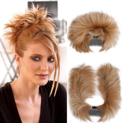 DIY Dámské Syntetické Příčesky Rozcuchaný Drdol Hřeben Klip in Drdol Gumičky Faux Drdol Chignon Více Účesů Snadno