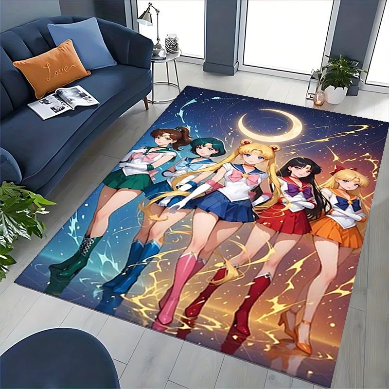 1pc Sailor Moon Anime Chair Mat - Non-Slip Carpet for Office, Home Decor, Living Room, Bedroom, Game Room - Perfect Gift for Fans.O039