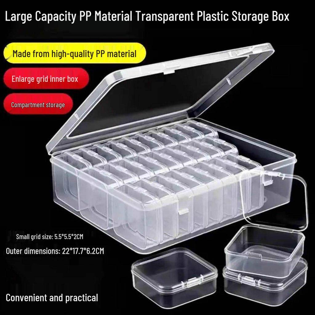 Large Transparent Jewelry Storage Box, PP Material