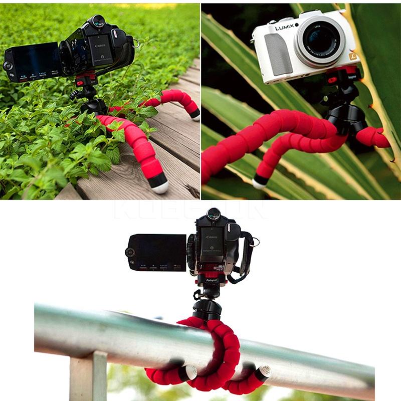 Mini Fleksibel Kamera Telefon Holder Fleksibel Blæksprutte Stativ Beslag Holder Monopod Tilbehør