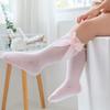 Cute Bows Baby Long Socks Solid Color Soft Cotton Newborn Boys Girls Knee High Socks Anti-slip Infant Toddler Floor Socks