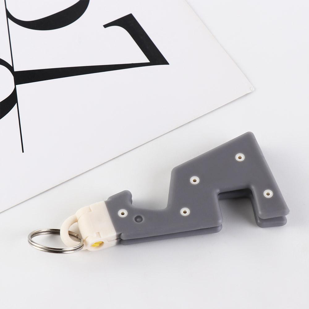 Keyring Desk Phone Holder Keychain Foldable ABS Keychain Mobile Phone Stand Mini Portable Mini Keyring Desk Cellphone Support