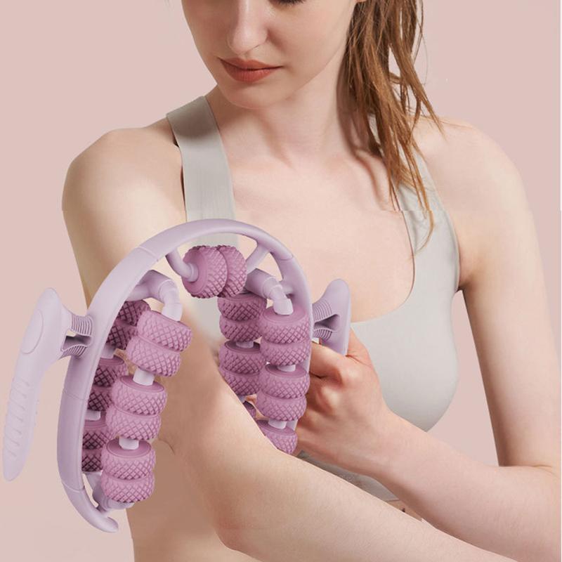 26 Wheel Leg Massager Ring Clamp Leg Roller 360°All-Round Massage Calf Muscle Relaxer Slim Shaping Leg Yoga Massage Roller