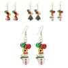 Christmas Tree Snowflake Bell Earrings For Women Holiday Party Decor