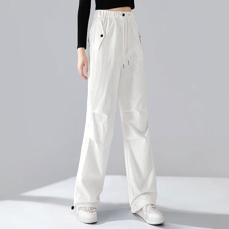 Women's Loose Fit High-Waist Cargo Casual Pants