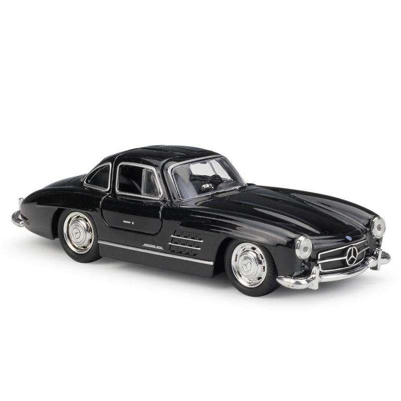 

Welly 1/36 Mercedes Benz 300SL Alloy Classic Sports Car Model Diecast Metal Toy Retro Old Car Vehicle Model Simulation Kids Gift чёрный