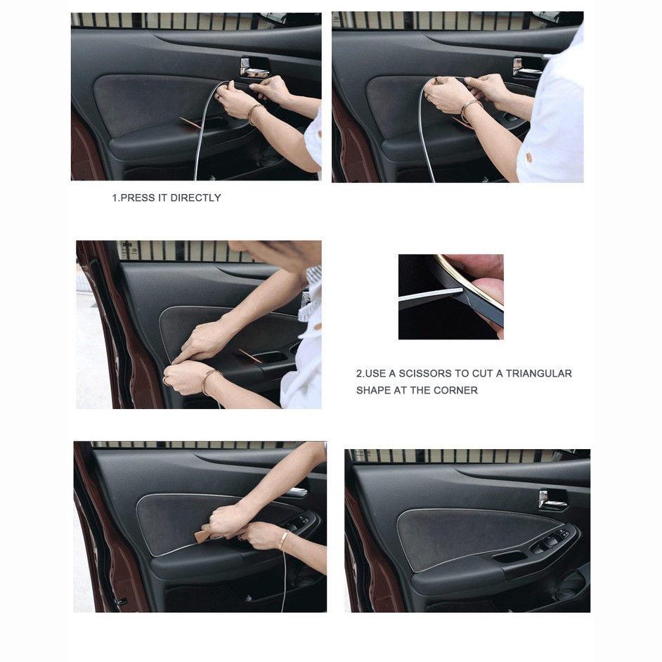 Premium Quality 5m Car Decorative Styling Moulding Filler Strip For Elegant Interiors And Exteriors