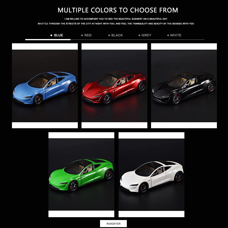 1:24  Roadster Semi Cyber Truck Pickup Car Model Alloy Toy Car Model Children Toy Car Simulation Model Boy