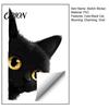 Black Cat Room Decoration Cute Light Switch Decal, Cartoon Peeking Sticker, Peel Funny Pet Pattern Wall Clings And Stick Sticker for Nursery
