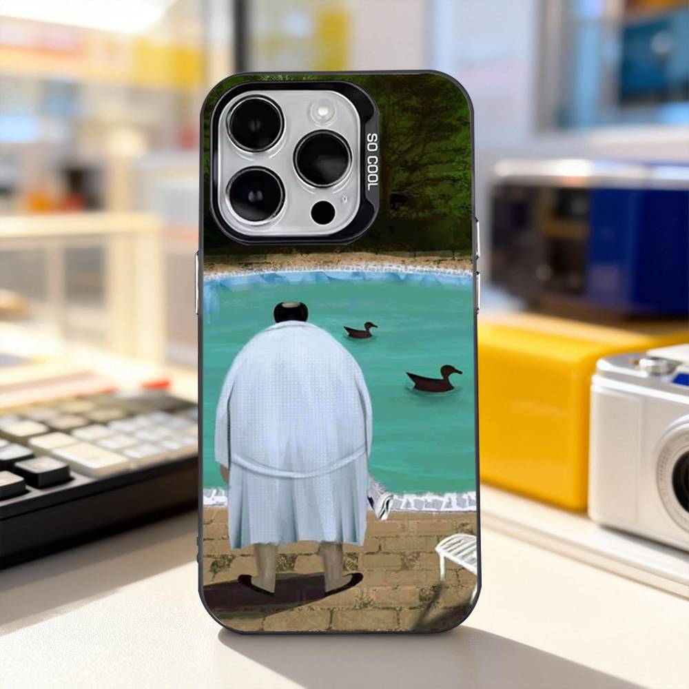 T-Tony Cool S-Soprano For iPhone 11,12,13,14,15,16,17,Pro,Max,Plus,E,Air,Mini Phone Case IMD Matte Black