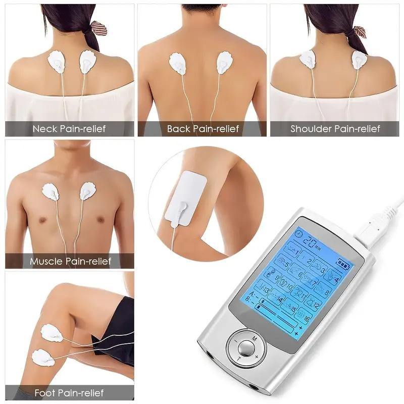 Tens Muscle Stimulator 16 Mode Electric EMS Acupuncture Body Massage Digital Therapy Slimming Machine Electro Stimulator