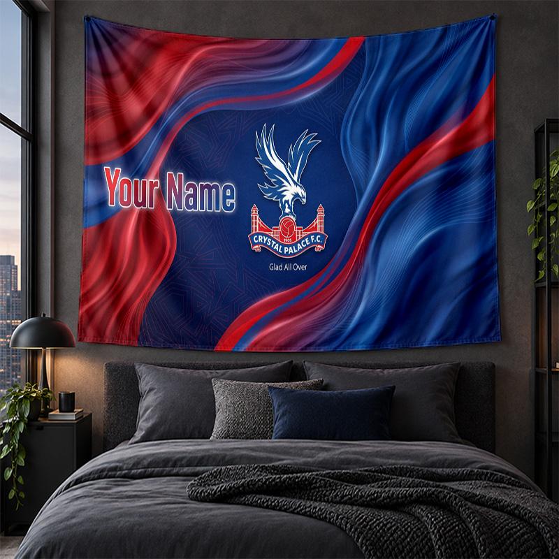 Personalized Tapestry Wall Hanging Crystal Palace Pattern Art Background Cloth