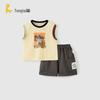 TONGTAI Baby Boy Sleeveless Vest & Shorts Set