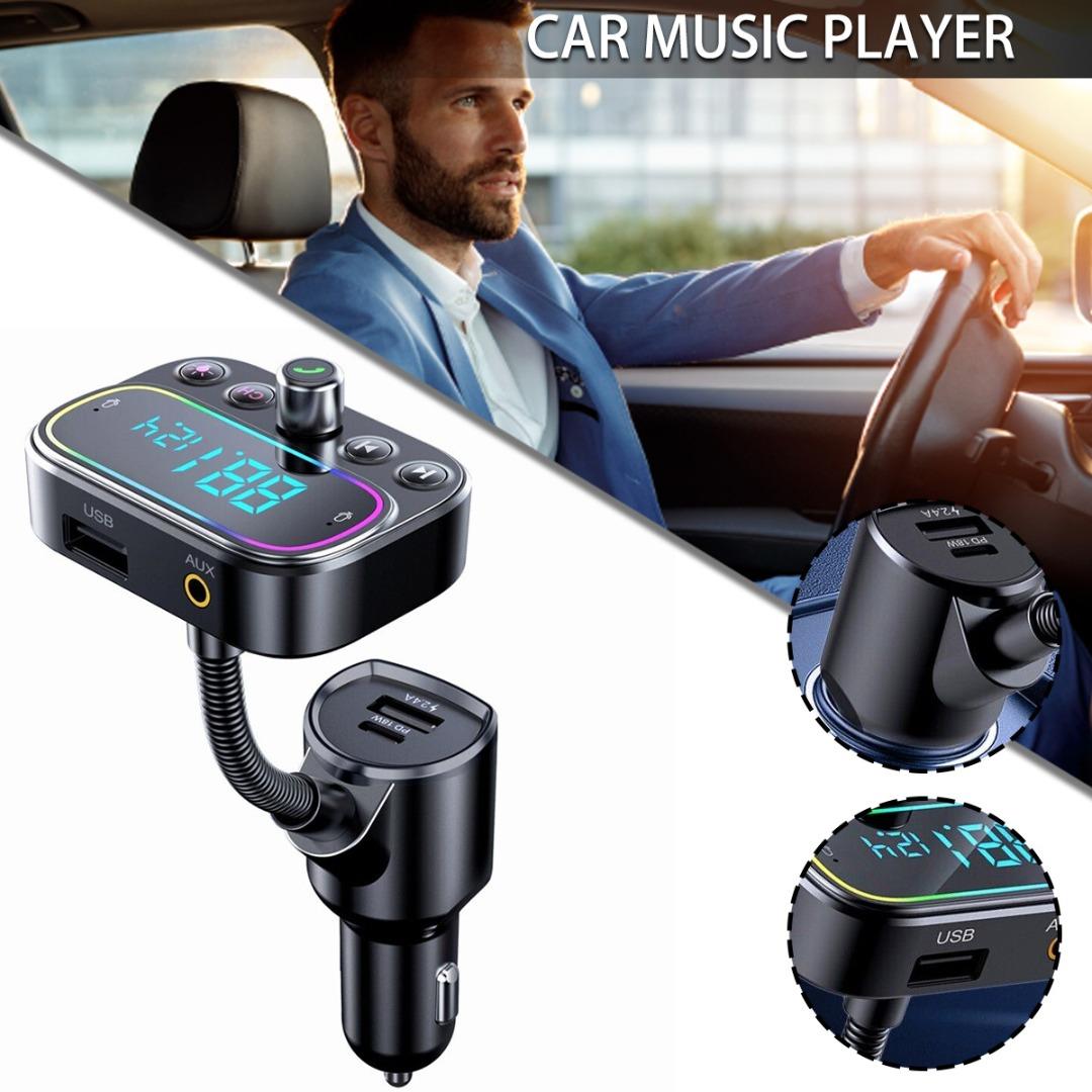 

Pdtoweb Wireless 5.0 FM Transmitter Dual Microphones Car Kit Radio MP3 Player