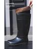 Men's Wear-Resistant Waterproof PVC Work Boots: Non-Slip, Velvet-Lined for Autumn/Winter