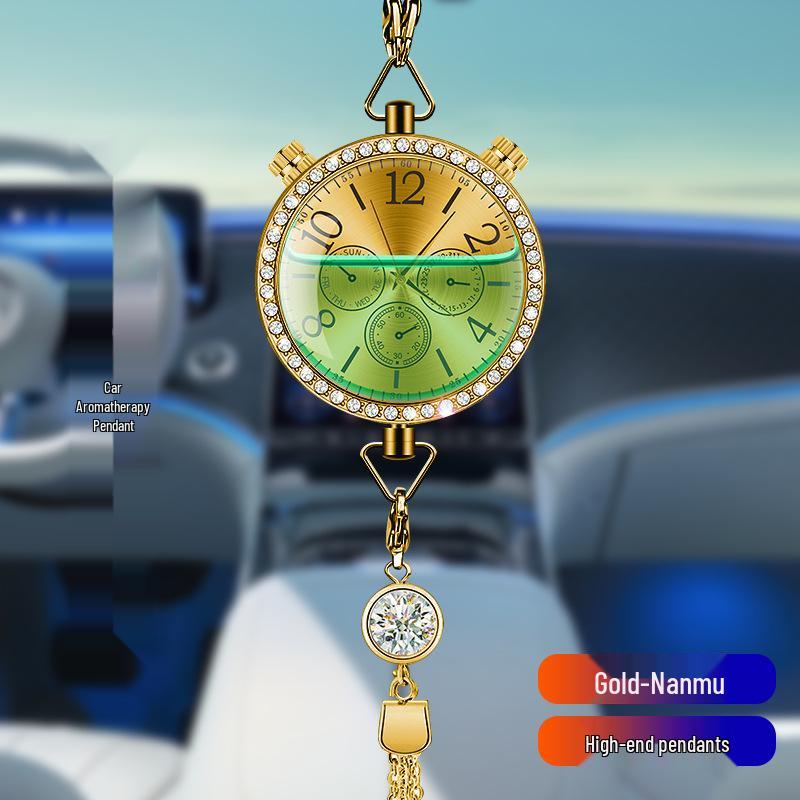 Hanging Car Air Freshener Pendant - Essential Oil Aromatherapy Deodorizer with Long-lasting Light Fragrance for Car Interior Decoration